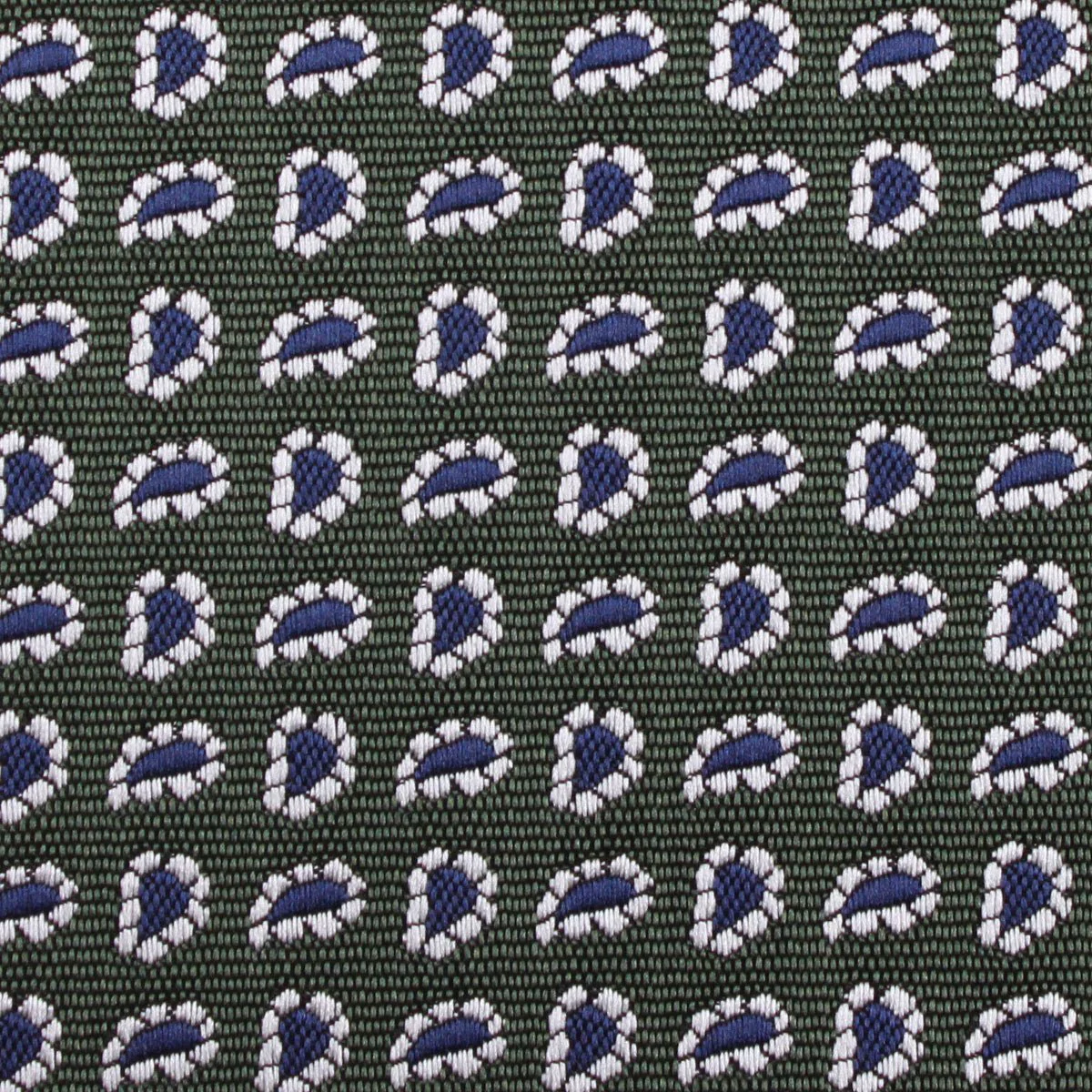Forest Green Paisley Self Bow Tie - Image 3