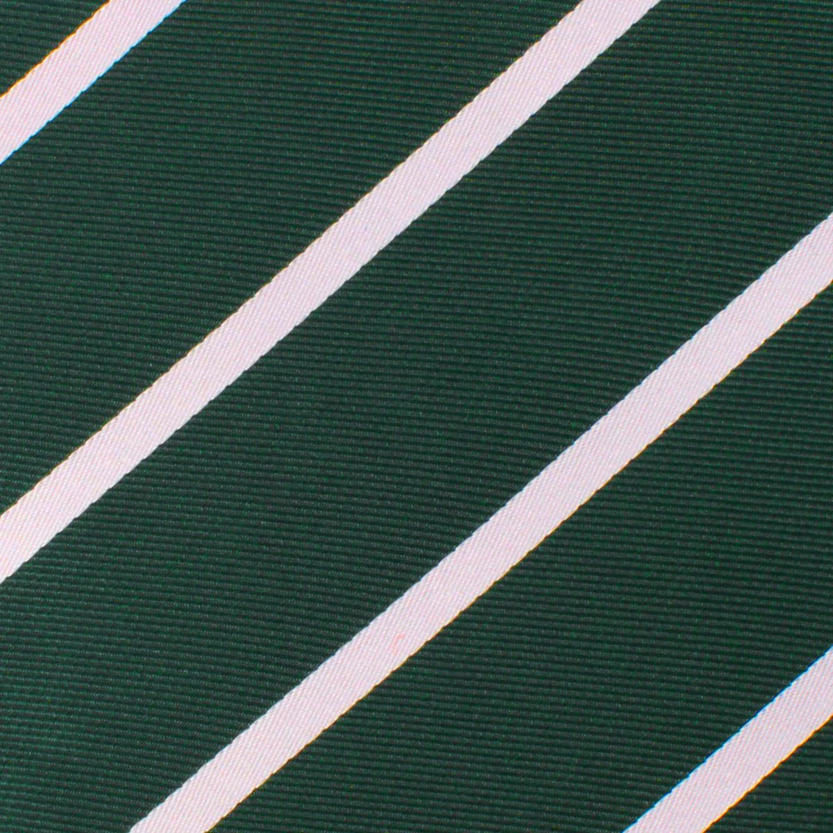 Forest Green Striped Necktie - Image 3