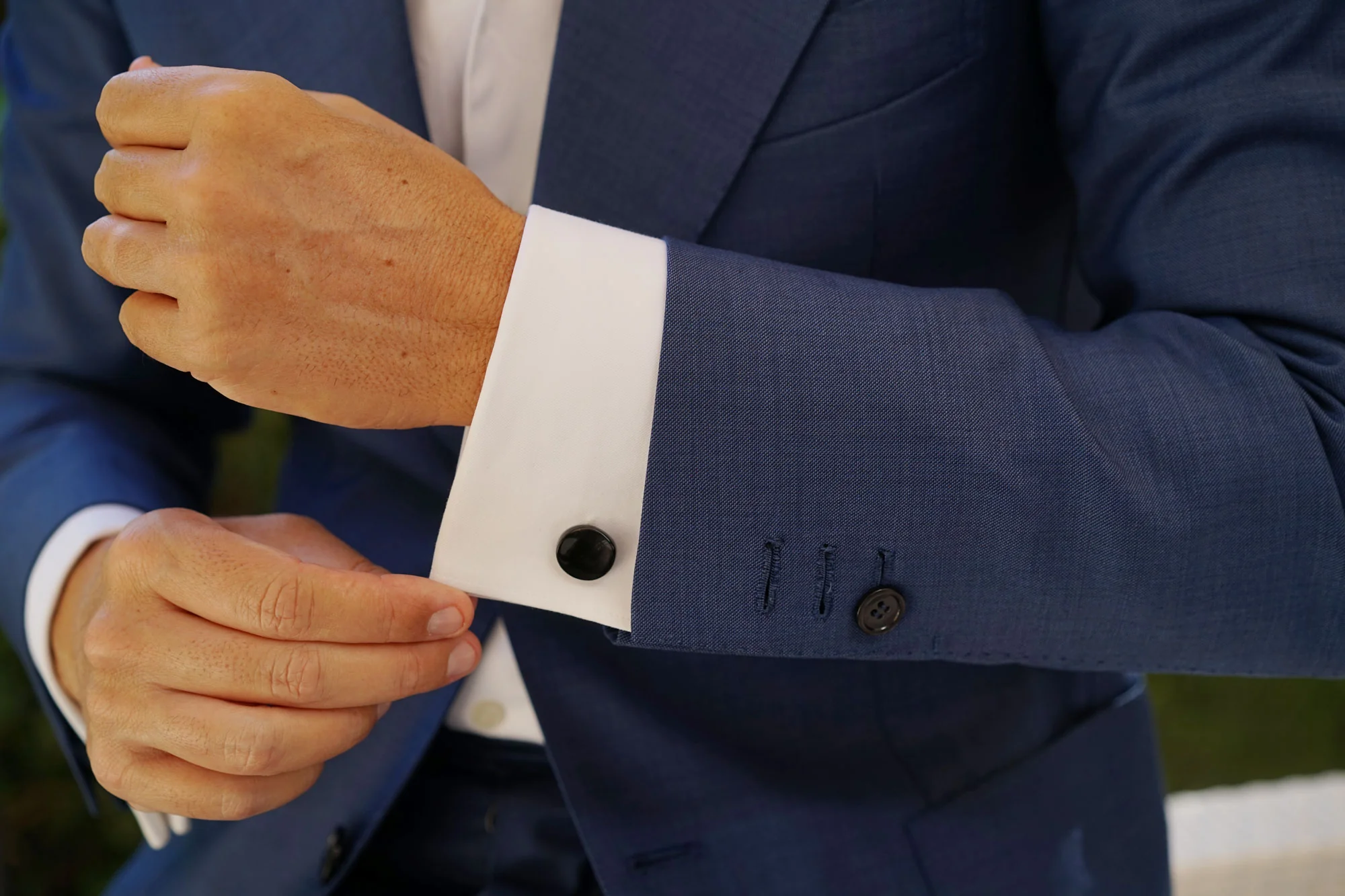Fortress Black Stone Cufflinks - Image 8