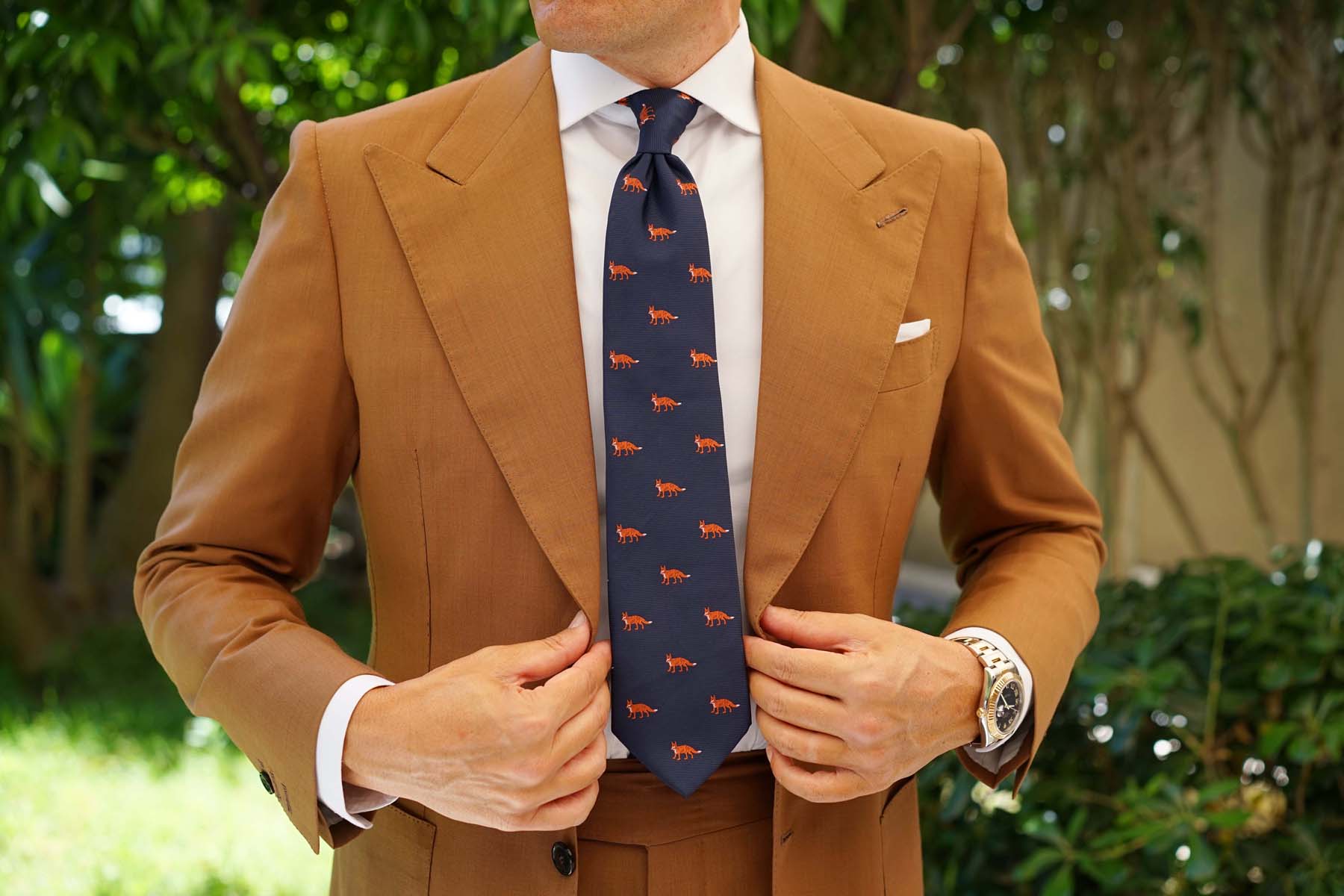 Fox Island Navy Necktie - Image 4