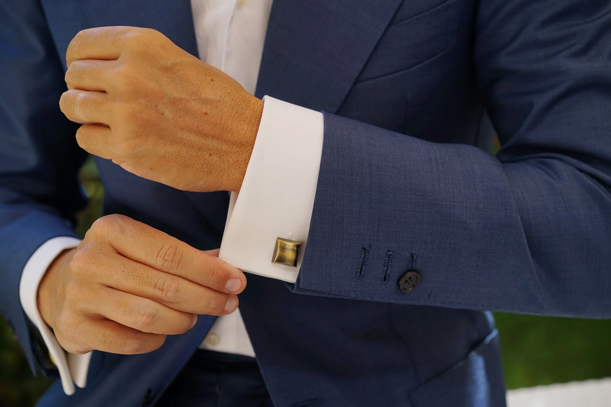 Frédéric Chopin Antique Brass Cufflinks - Image 6