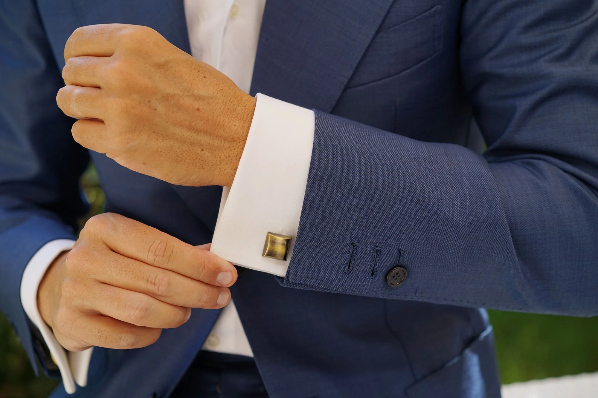 Frédéric Chopin Antique Brass Cufflinks - Image 7
