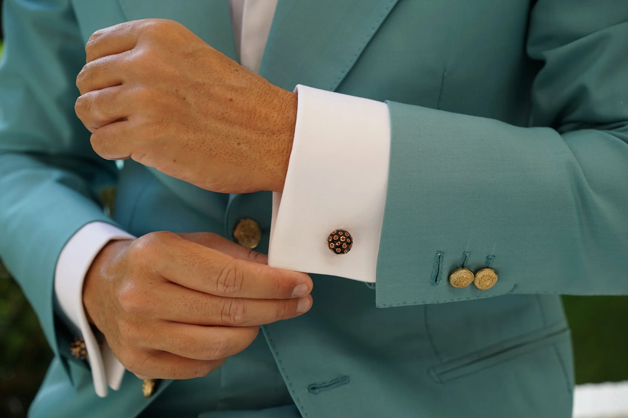 Black Dragon Egg Cufflinks - Image 9