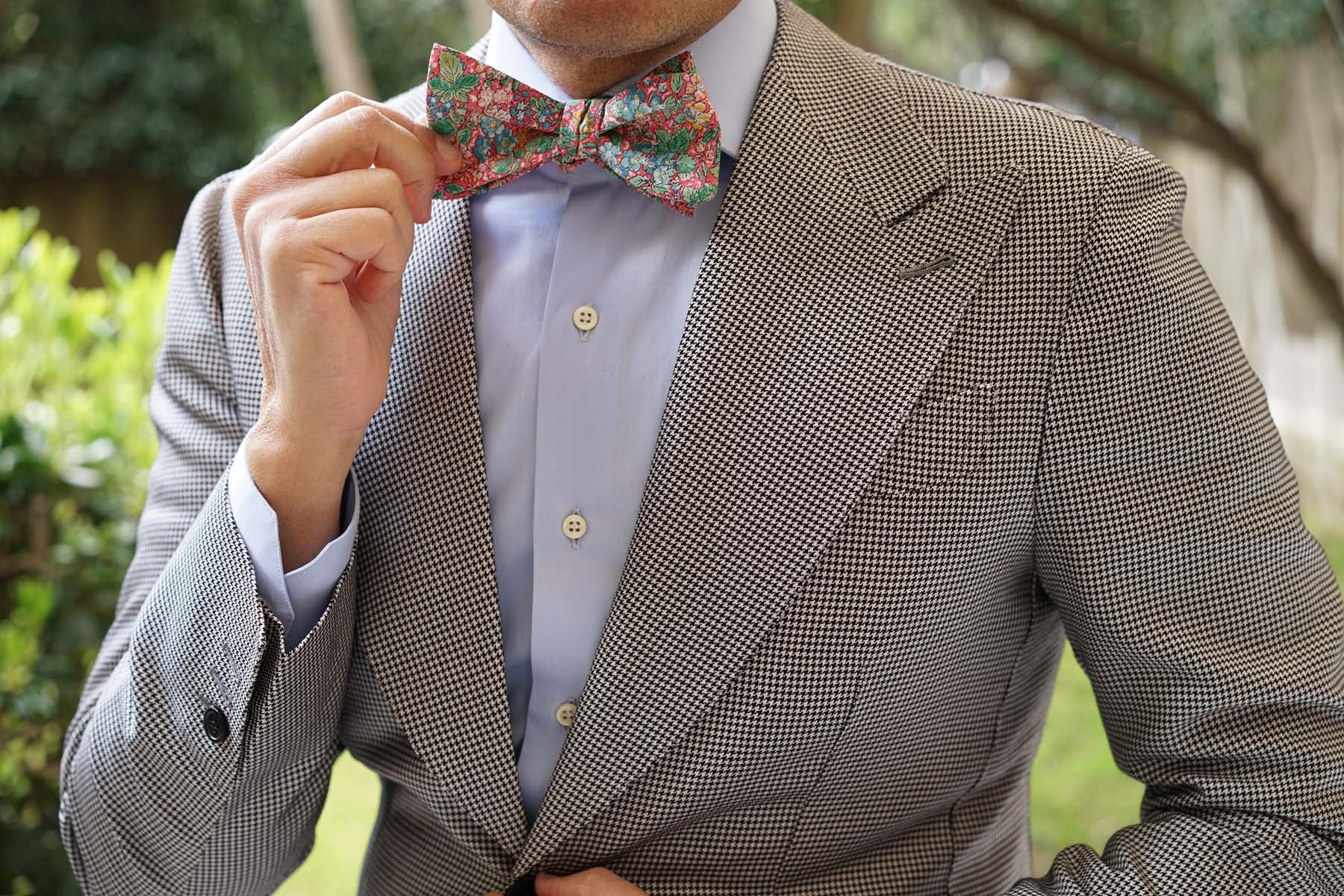 Gardens of Versailles Floral Self Bow Tie - Image 6