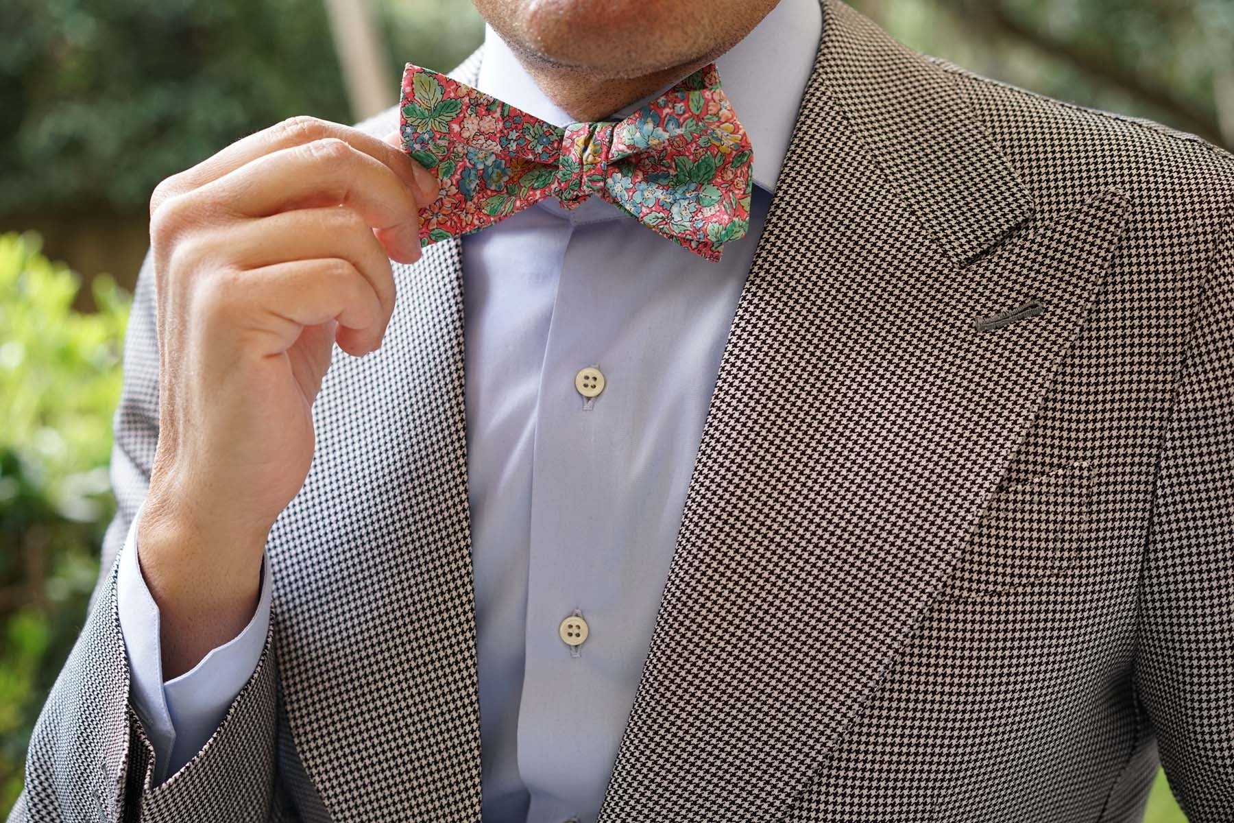 Gardens of Versailles Floral Self Bow Tie - Image 7