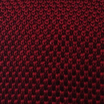Gogo Burgundy Maroon Knitted Tie - Image 2