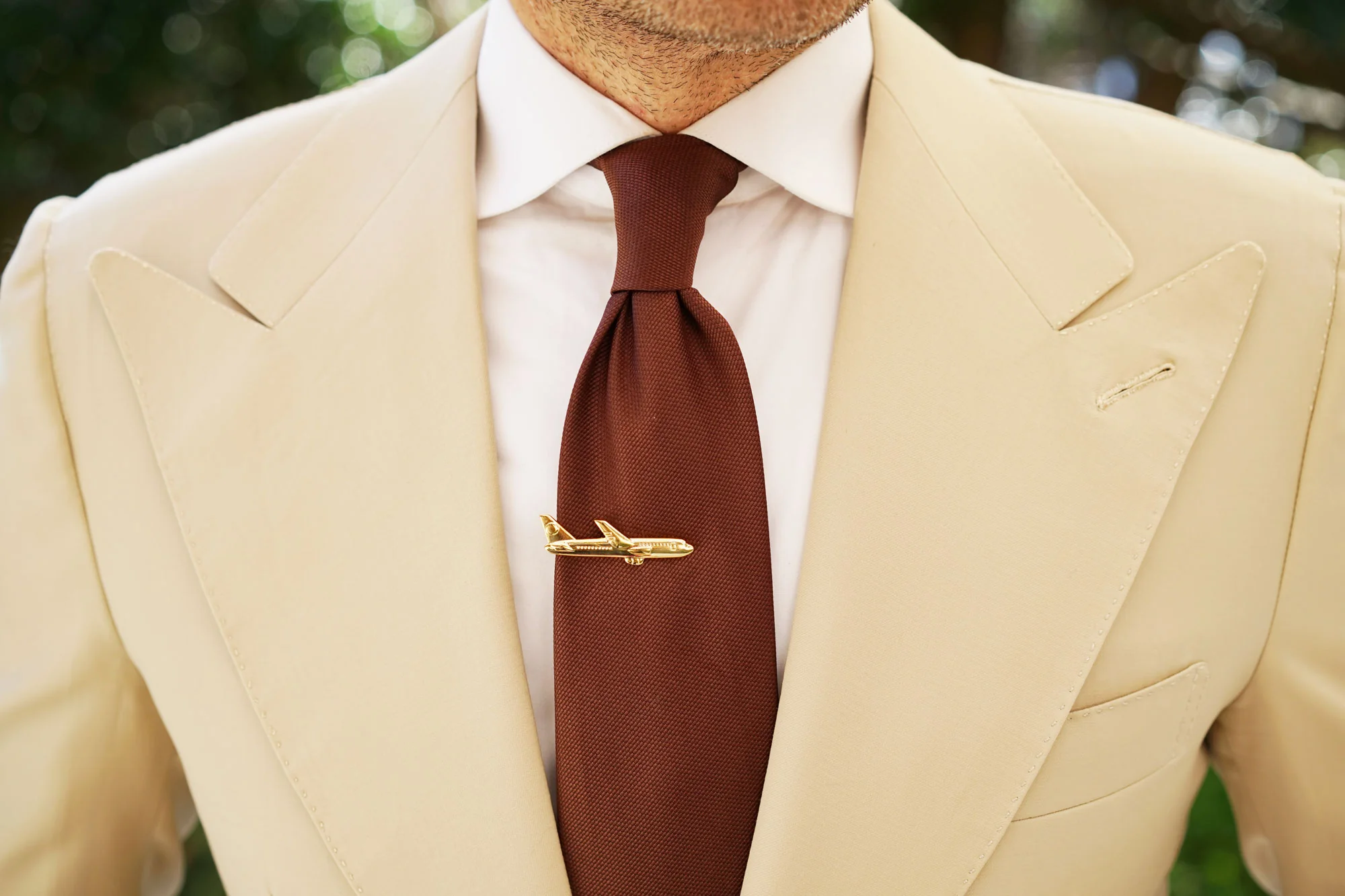 Gold Airplane Tie Bar - Image 10