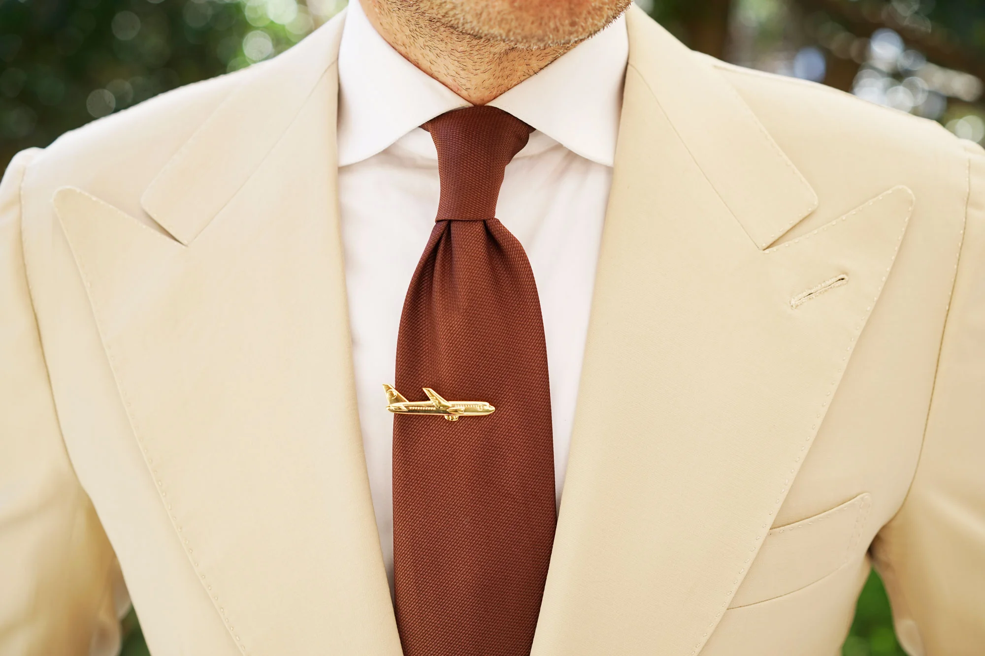 Gold Airplane Tie Bar - Image 11