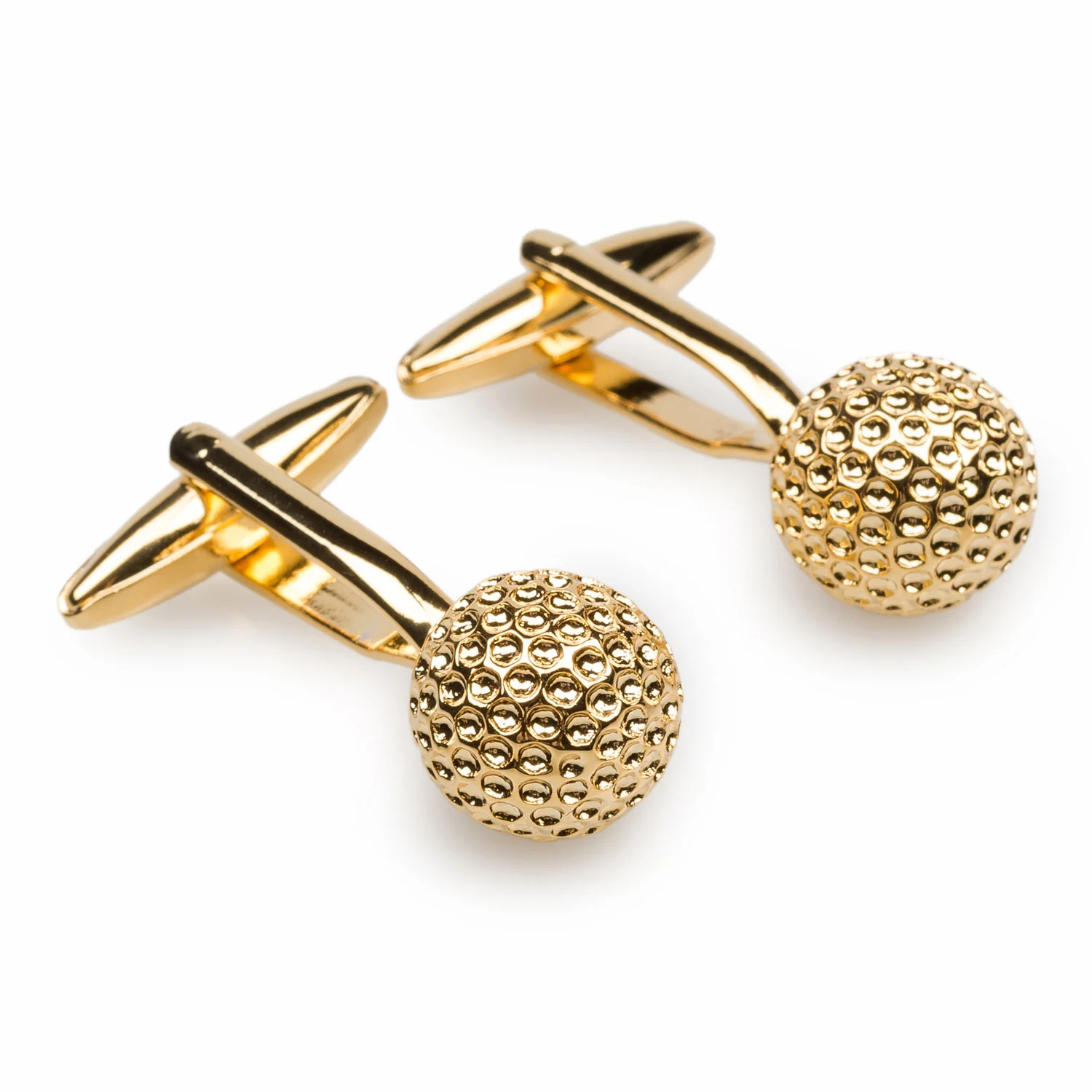 Gold Golf Ball Cufflinks - Image 2