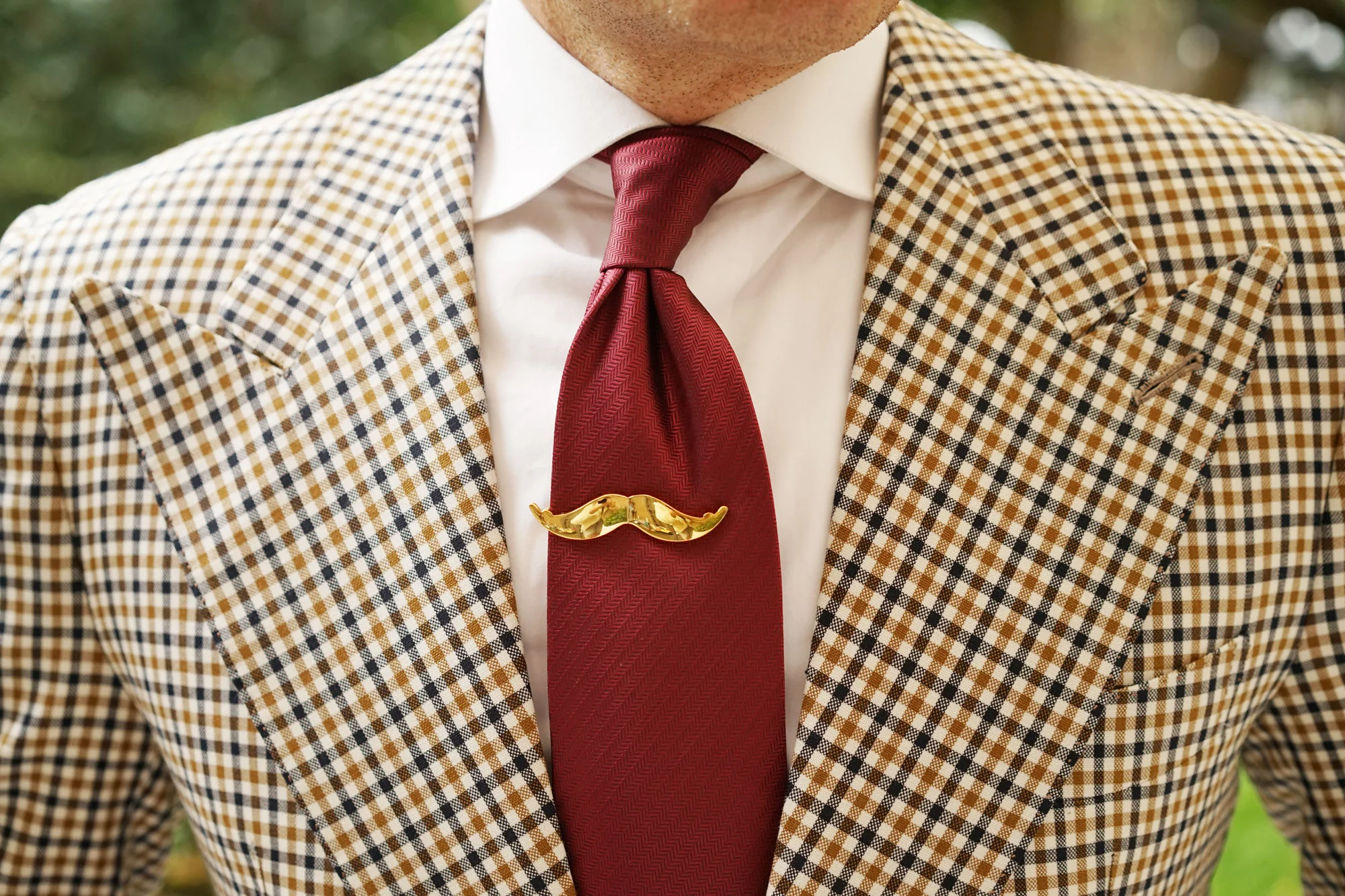 Gold Moustache Tie Bar - Image 9