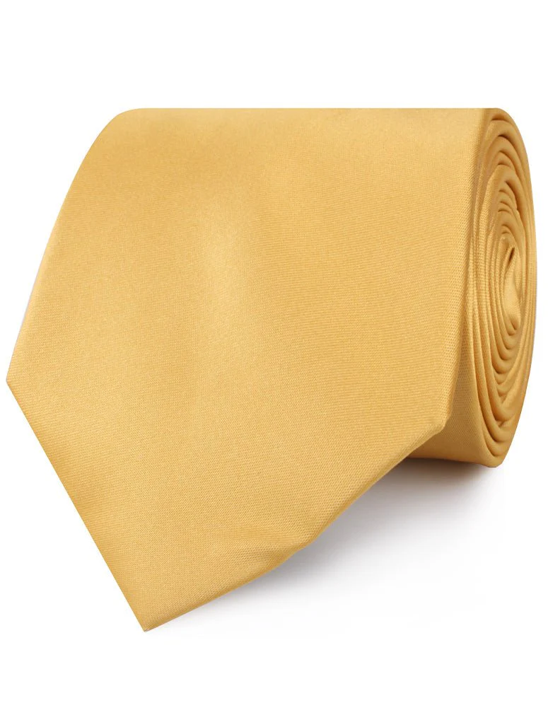Gold Satin Necktie - Image 2