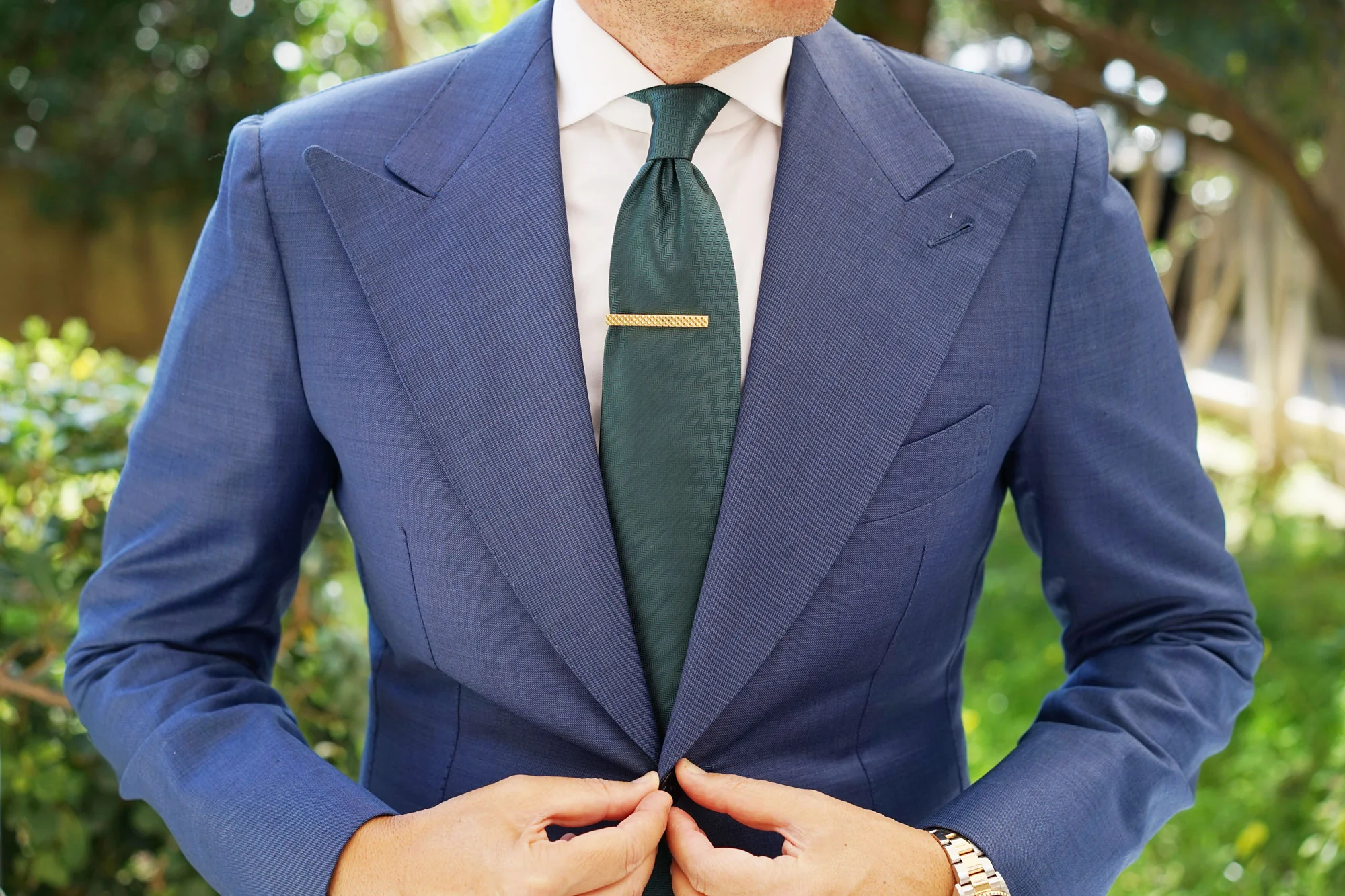 Gold Shangri-La Tie Bar - Image 3