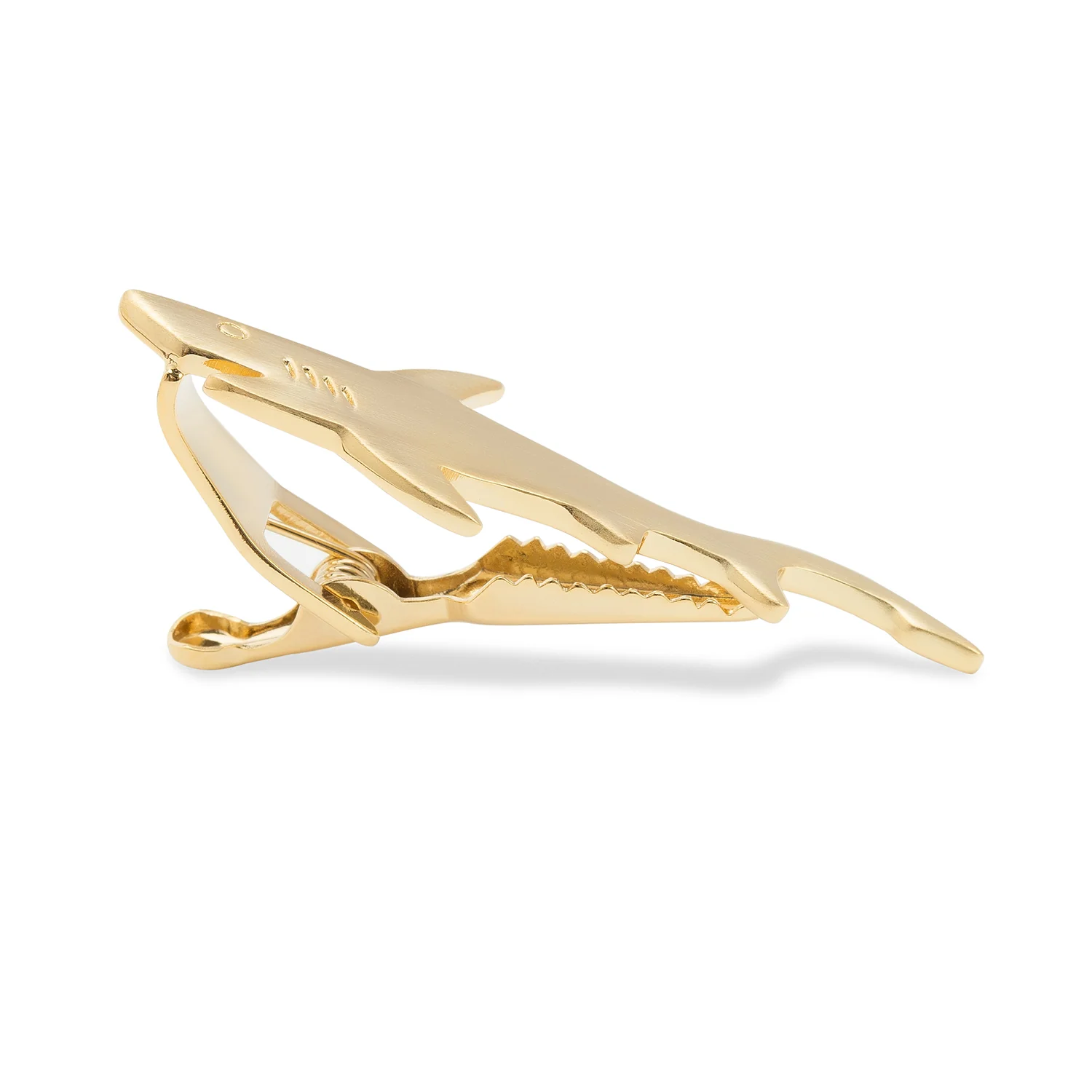 Gold Shark Tie Bar - Image 2