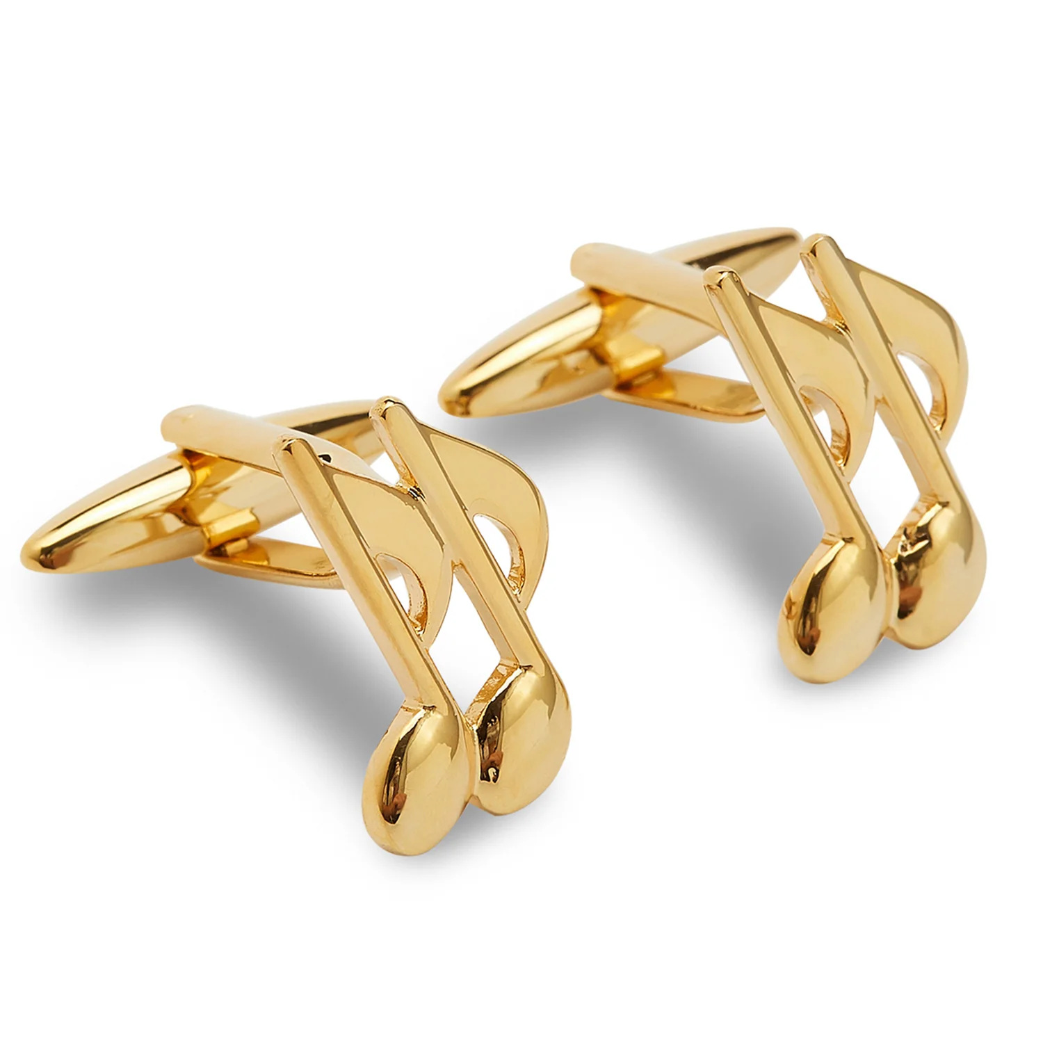 Golden Musical Notes Cufflinks - Image 2