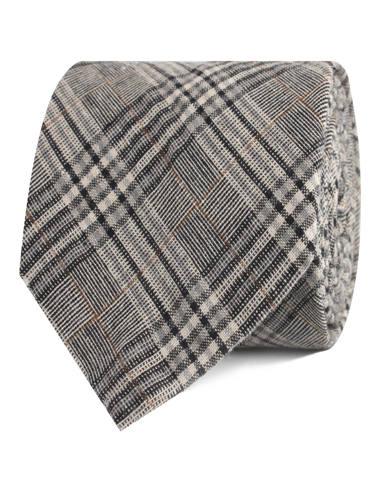 Gray Glenurquhart Linen Tie - Image 2