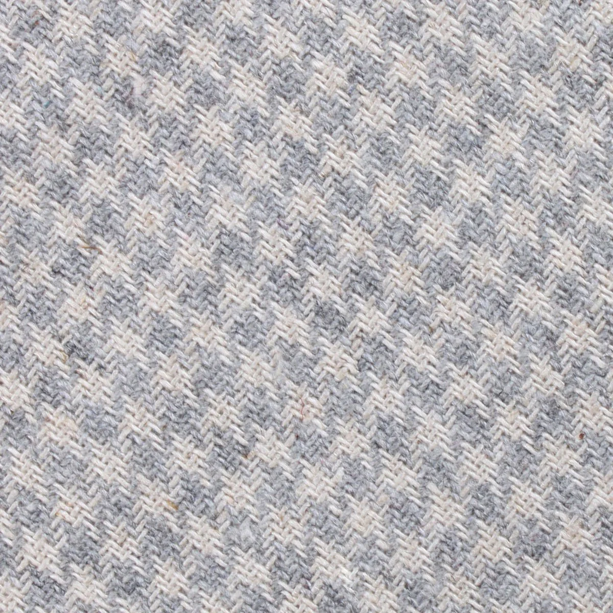 Gray Houndstooth Khaki Linen Tie - Image 3