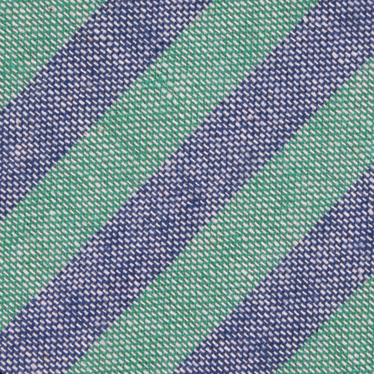 Green & Blue Bengal Linen Kids Bow Tie - Image 2
