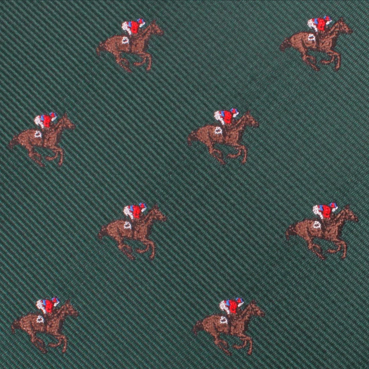 Green Victory Racehorse Pocket Square - Image 2