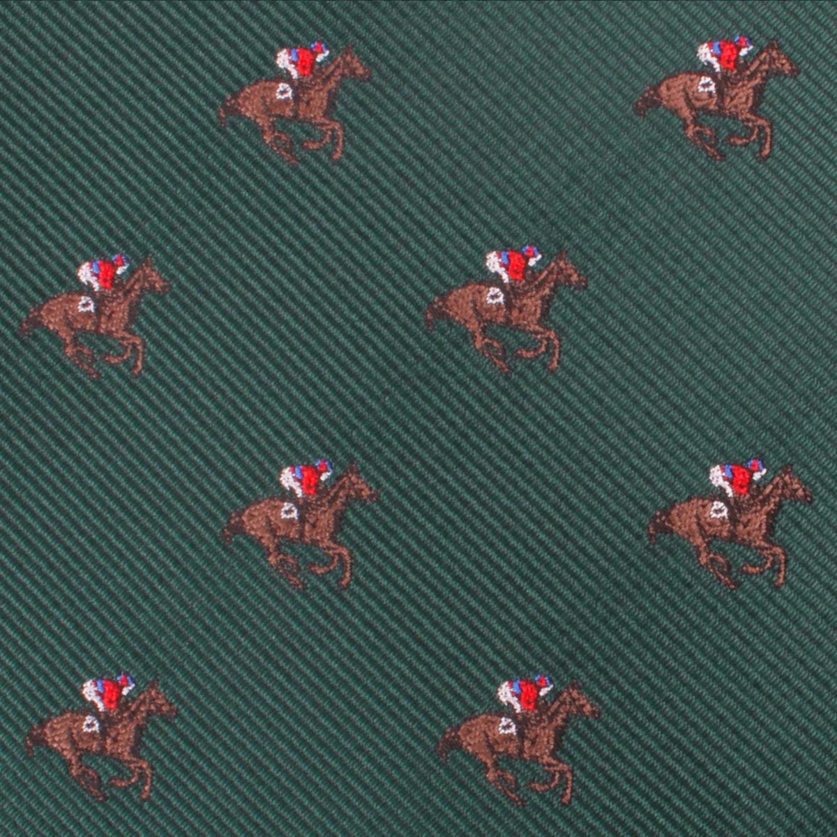 Green Victory Racehorse Skinny Tie - Image 3