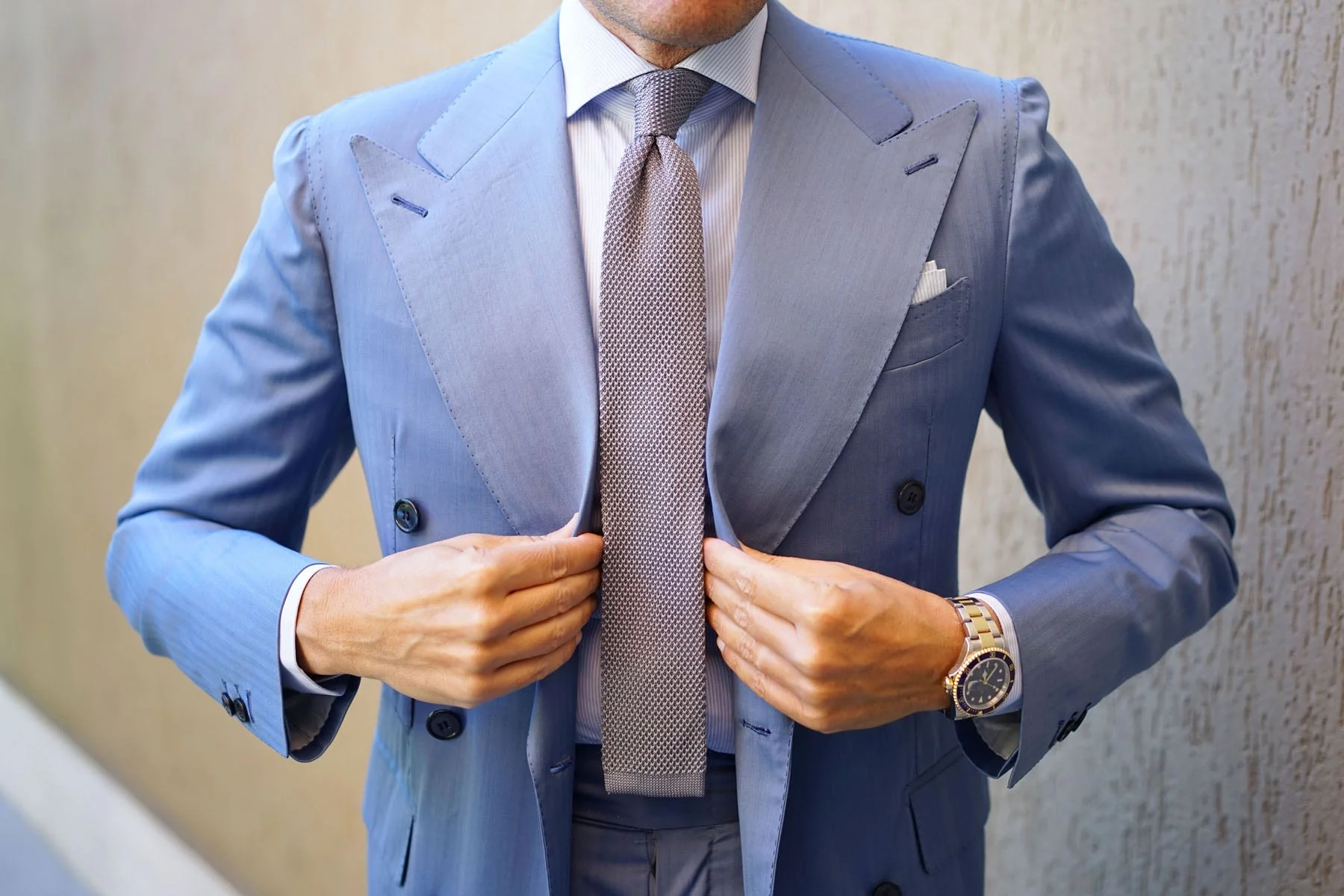 Grey Knitted Tie - Image 10