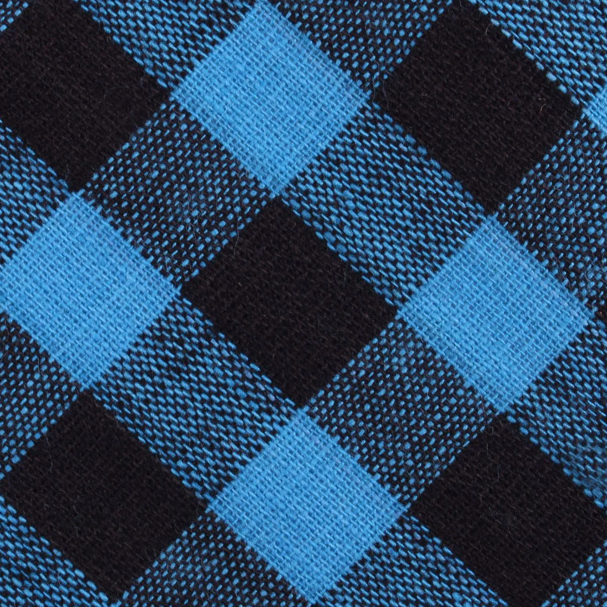 Grim Blue Gingham Kids Diamond Bow Tie - Image 2