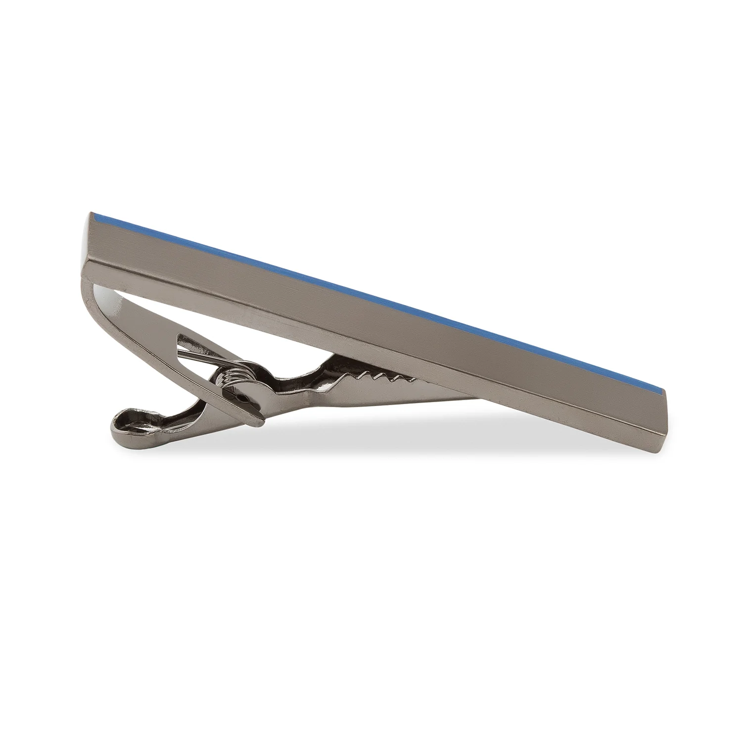 Gunmetal Blue Streak Tie Bar - Image 2