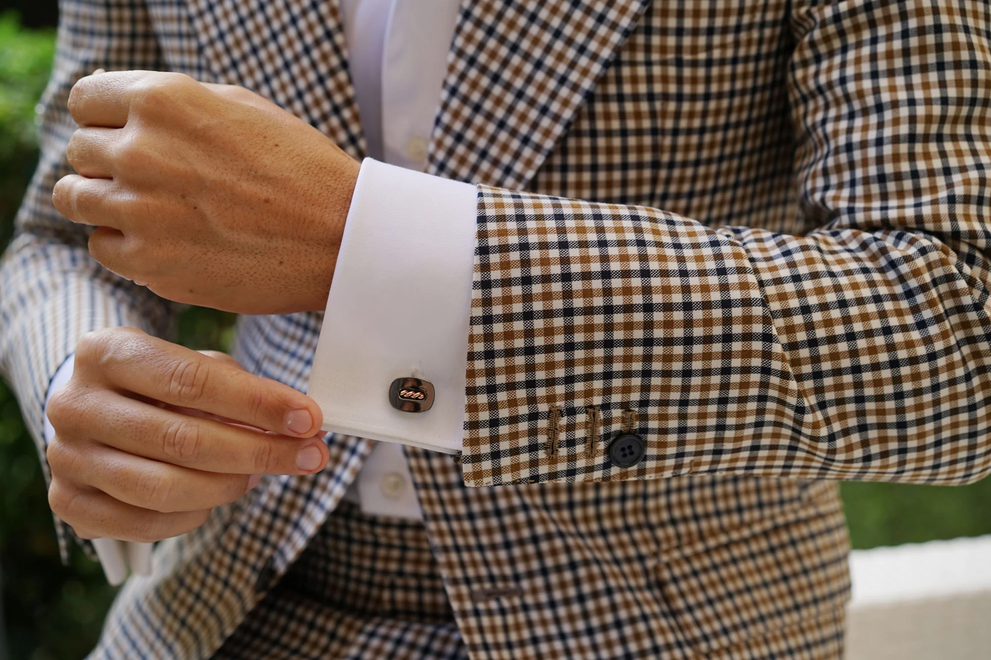 Gunmetal Drillbit Cufflinks - Image 10