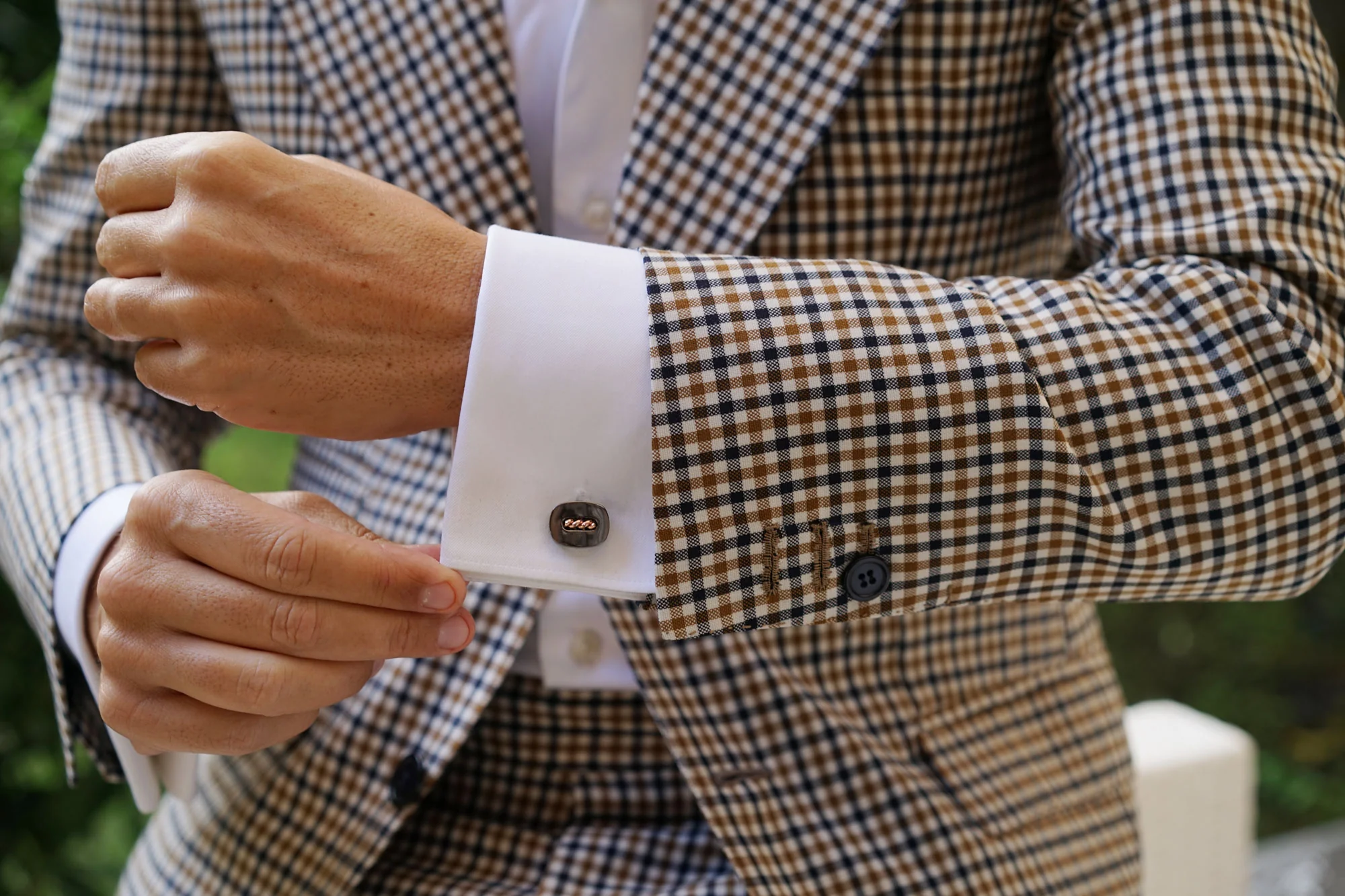 Gunmetal Drillbit Cufflinks - Image 11