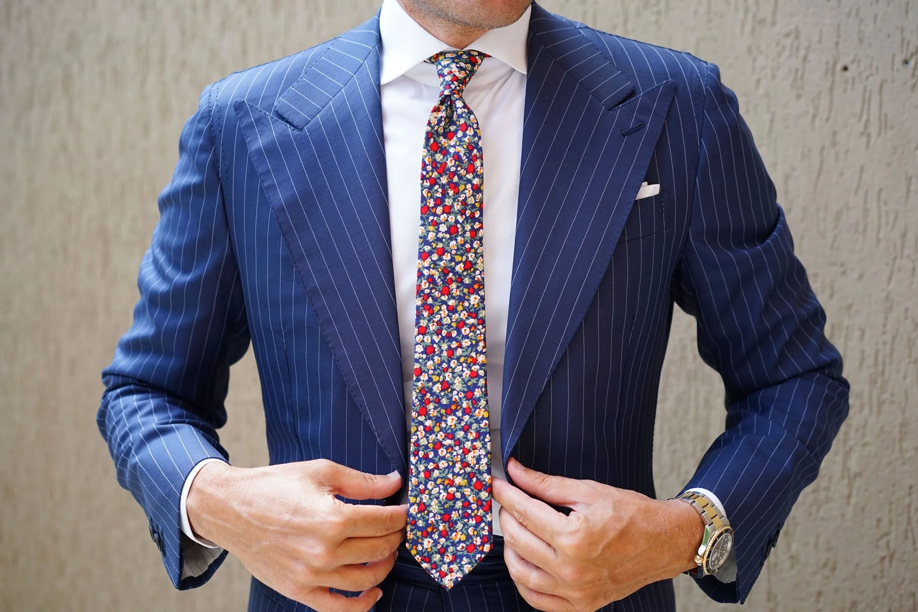 Hanoi Red Rose Skinny Tie - Image 6