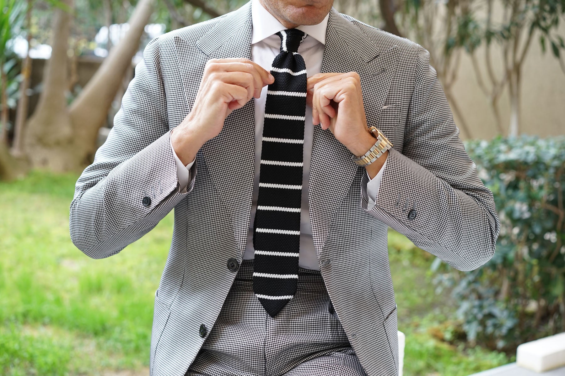 Harlequin Knitted Tie - Image 3