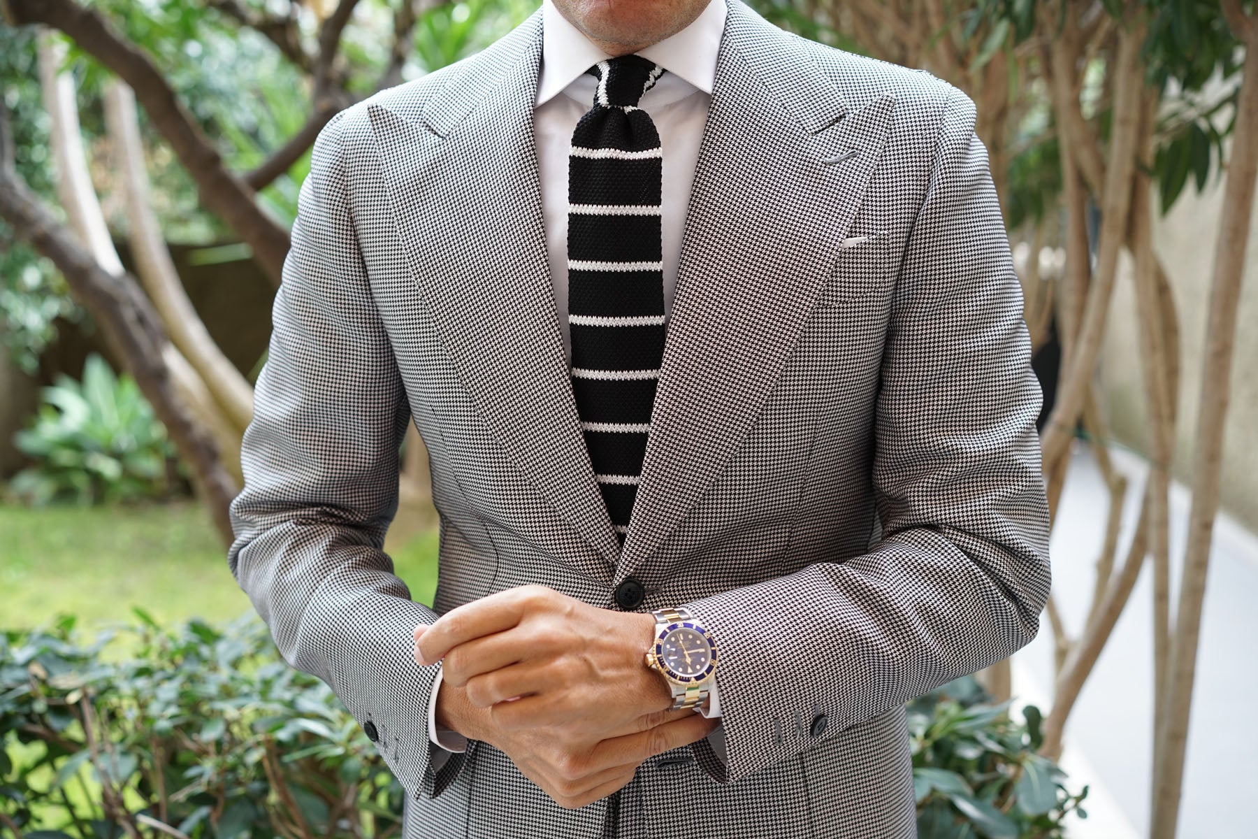 Harlequin Knitted Tie - Image 5