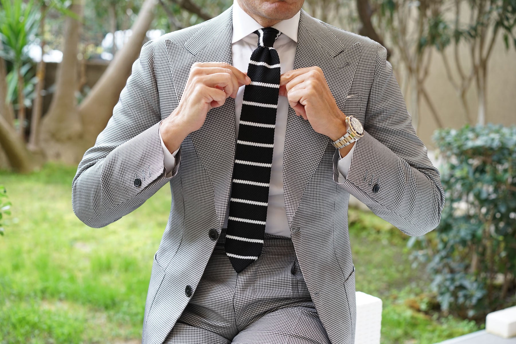 Harlequin Knitted Tie - Image 8