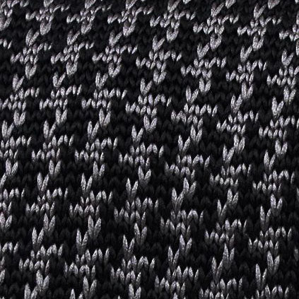 Hattori Hanzo Grey Houndstooth Knitted Tie - Image 2