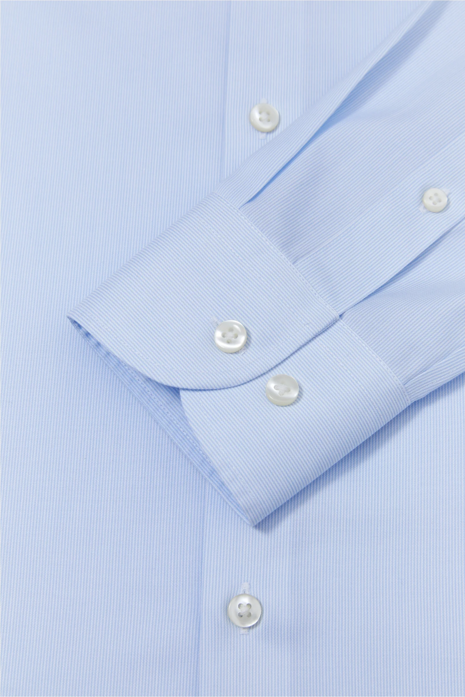 Henry Light Blue Twill Non-Iron Shirt - Image 10