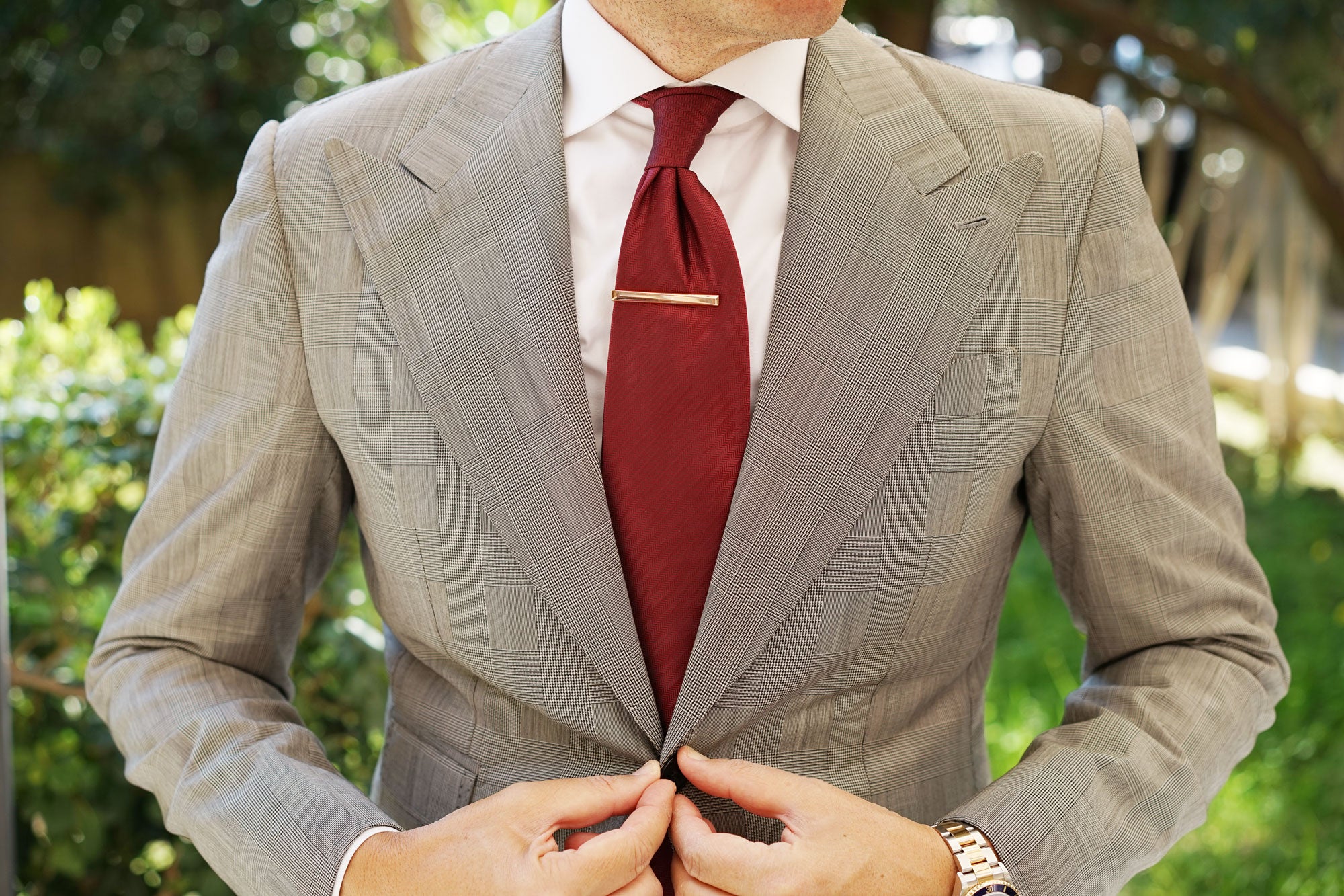 Hoffa Rose Gold Tie Bar - Image 3