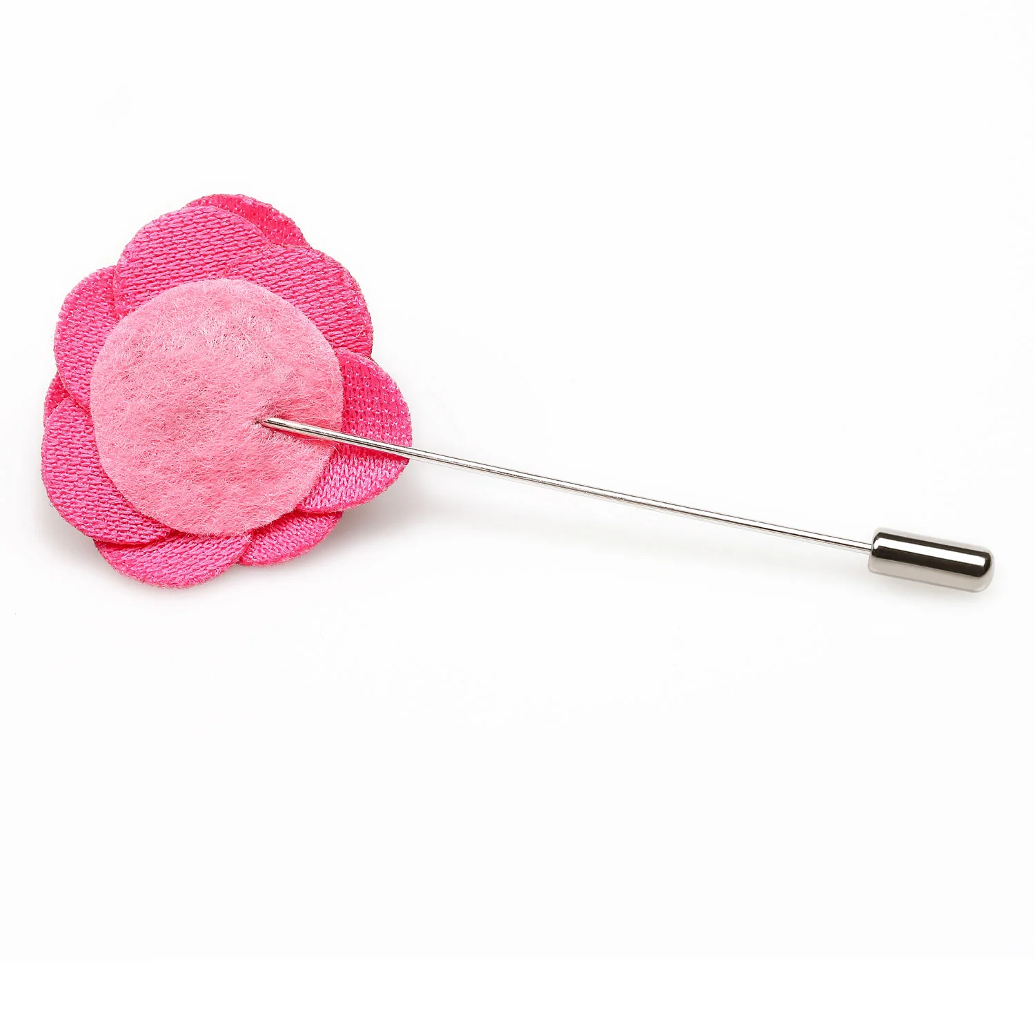 Hot Pink Mini Velvet Lapel Pin - Image 2