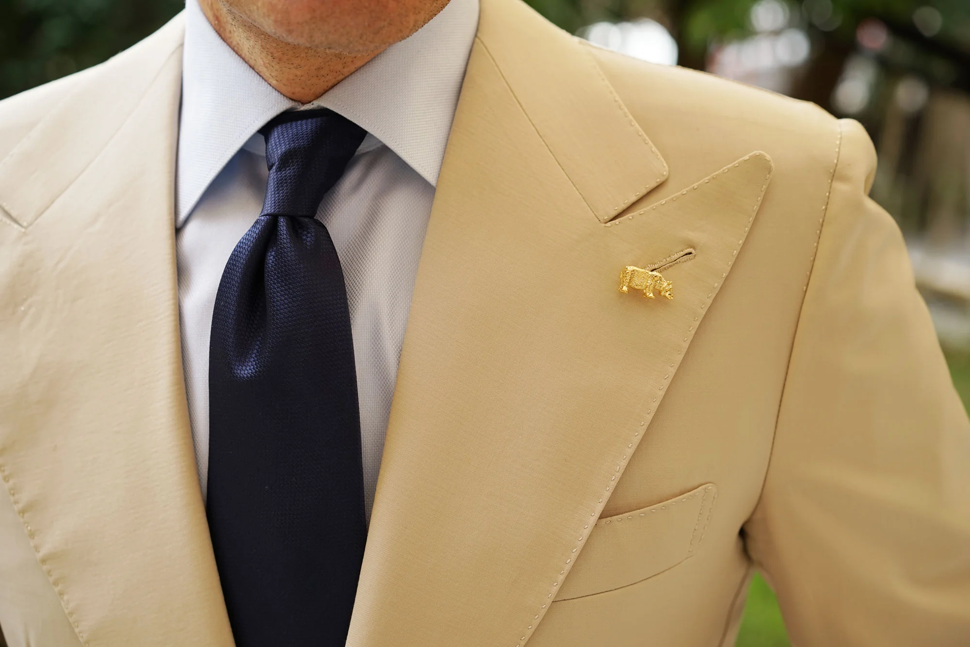House of Honey Gold Bear Lapel Pin - Image 6