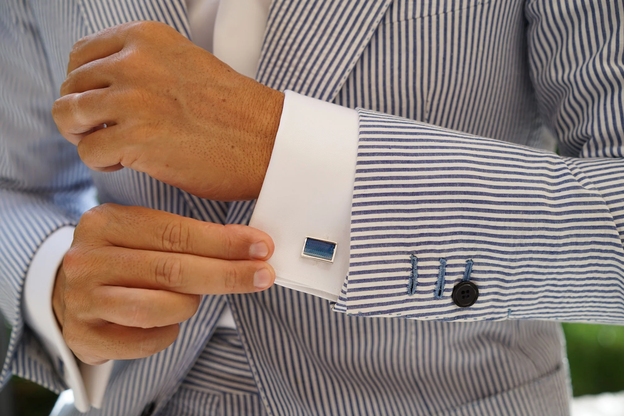 House of OTAA Sapphire Cufflinks - Image 6