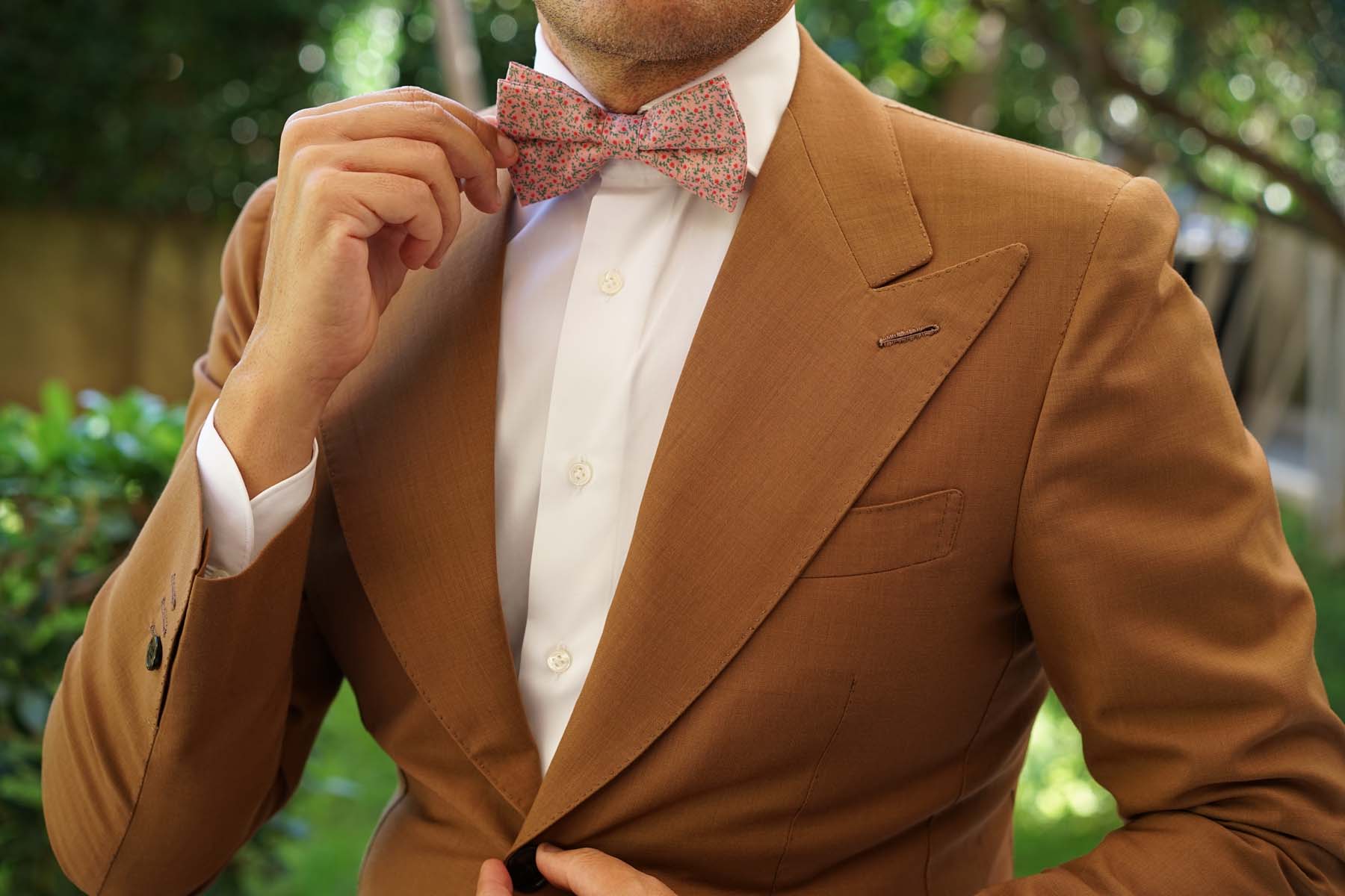 Houston Pink Floral Bow Tie - Image 3