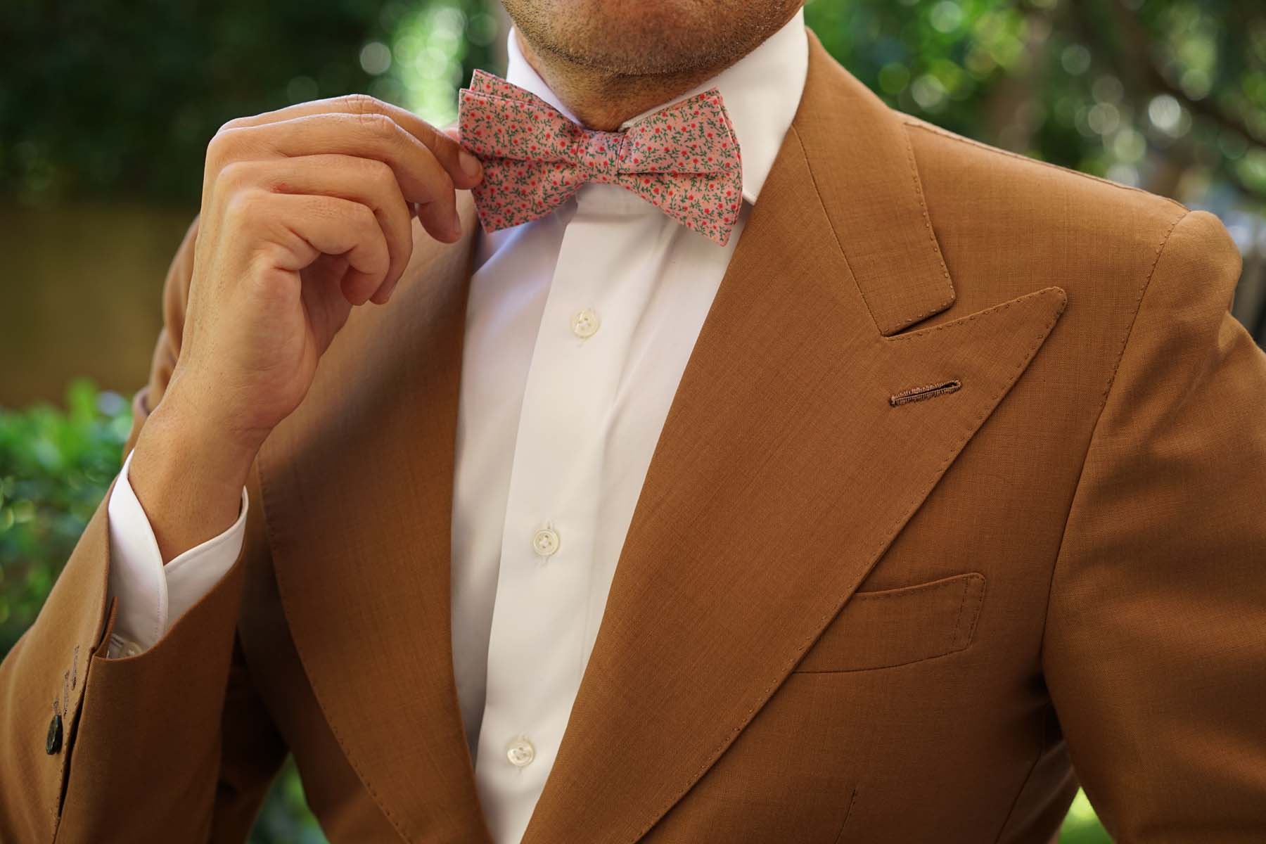 Houston Pink Floral Bow Tie - Image 4
