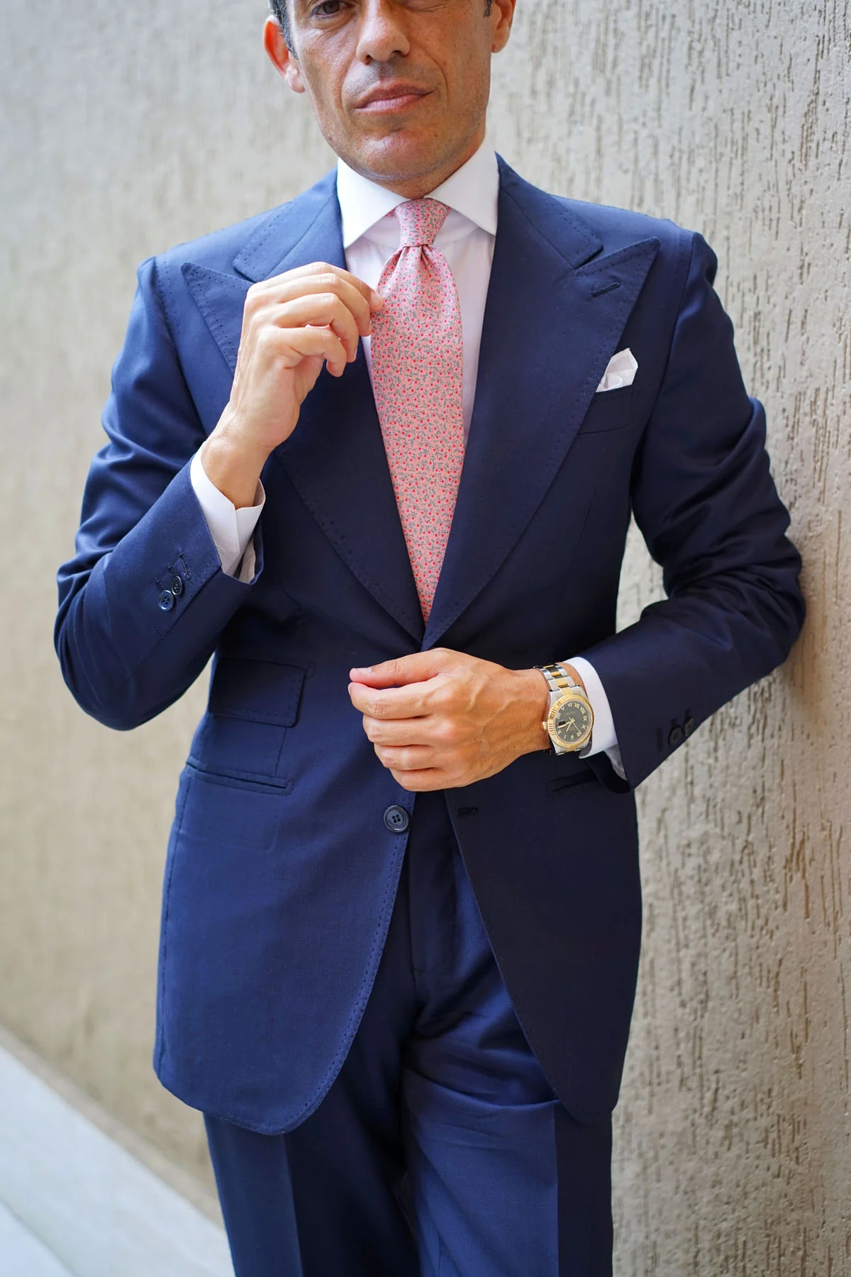 Houston Pink Floral Necktie - Image 12