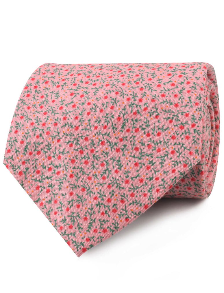 Houston Pink Floral Necktie - Image 2