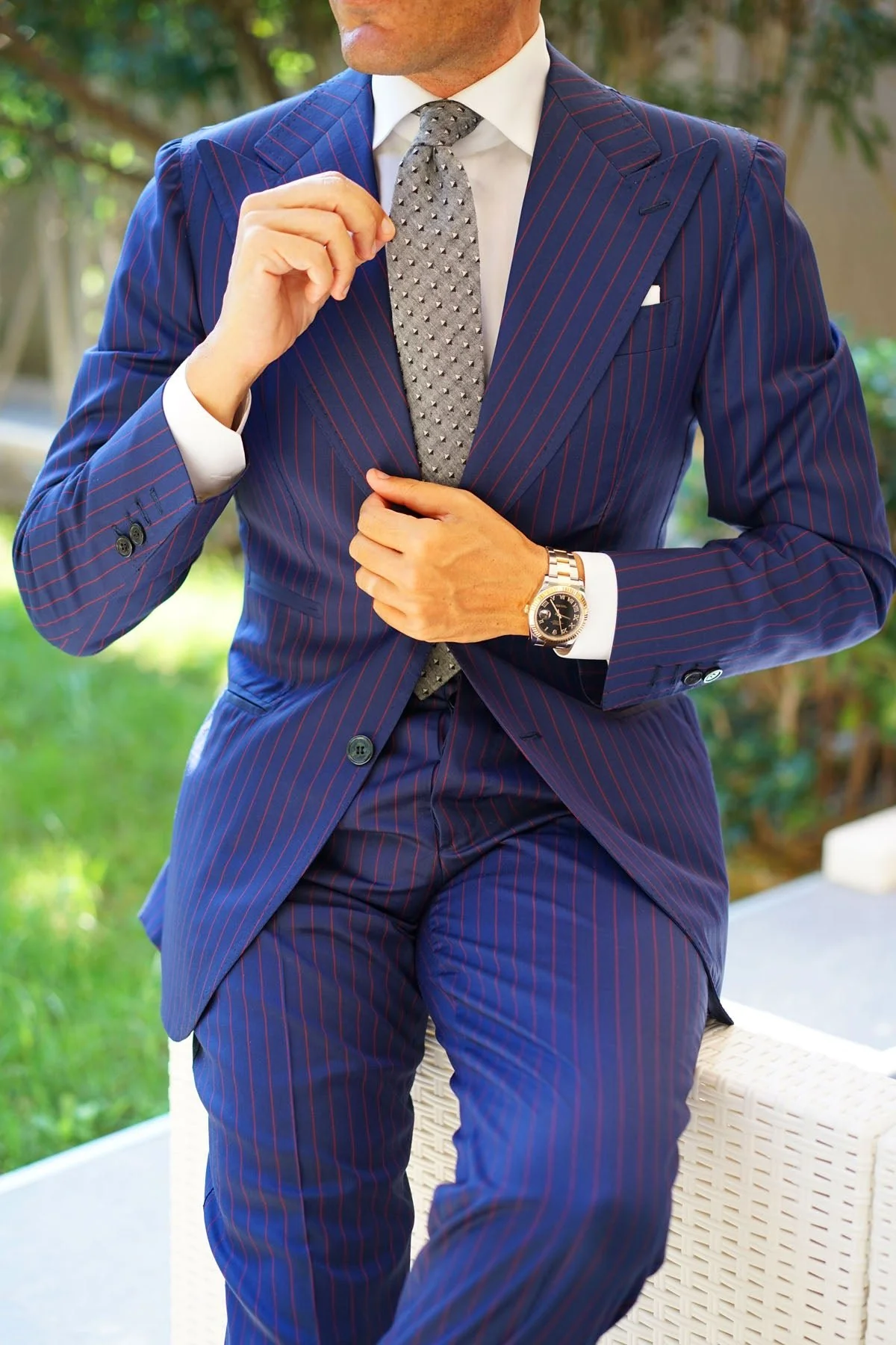 Inception Black Linen Tie - Image 11