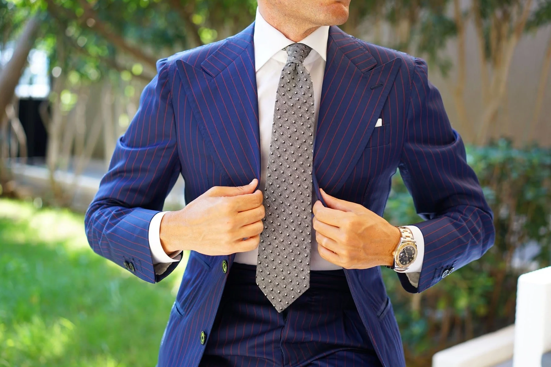 Inception Black Linen Tie - Image 12