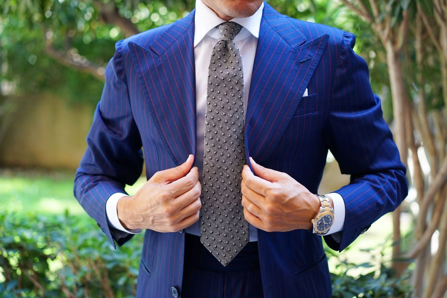 Inception Black Linen Tie - Image 8