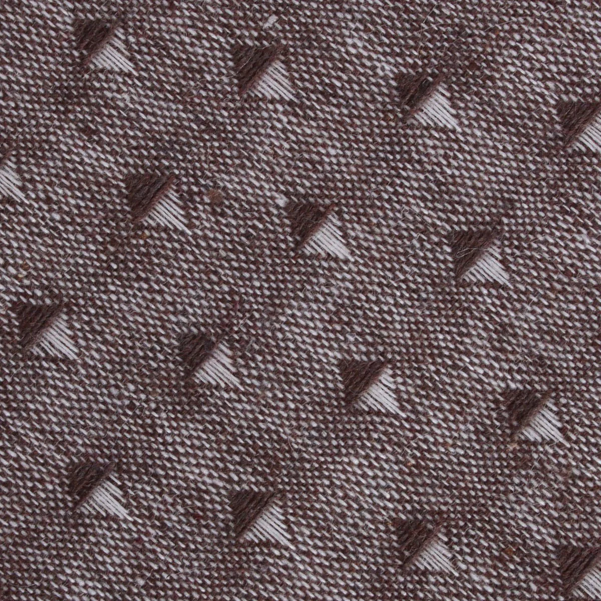 Inception Brown Linen Kids Diamond Bow Tie - Image 2