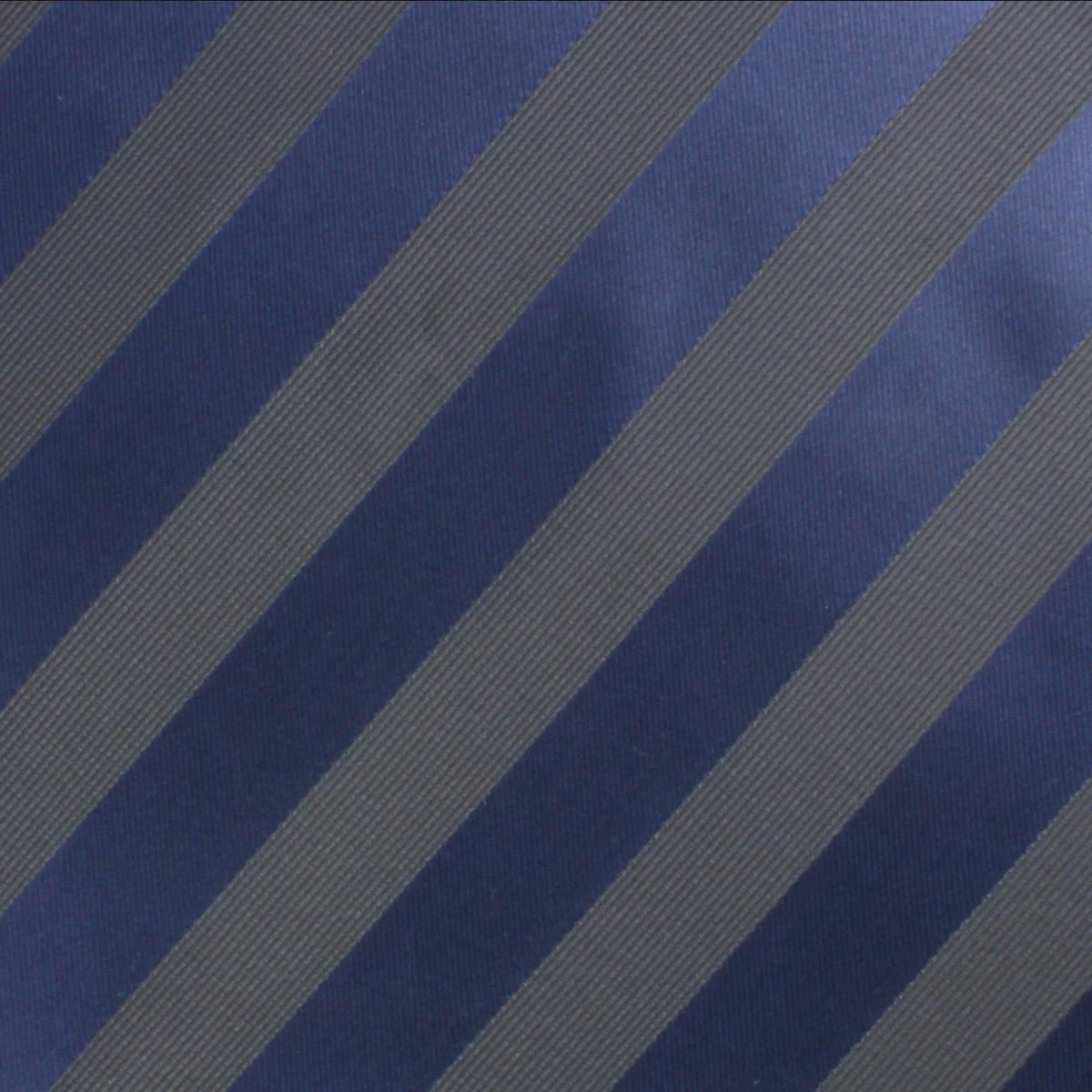 Indigo Blue-Black Striped Bow Tie - Image 2