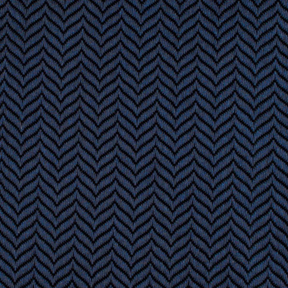 Indigo Blue Herringbone Skinny Tie - Image 3