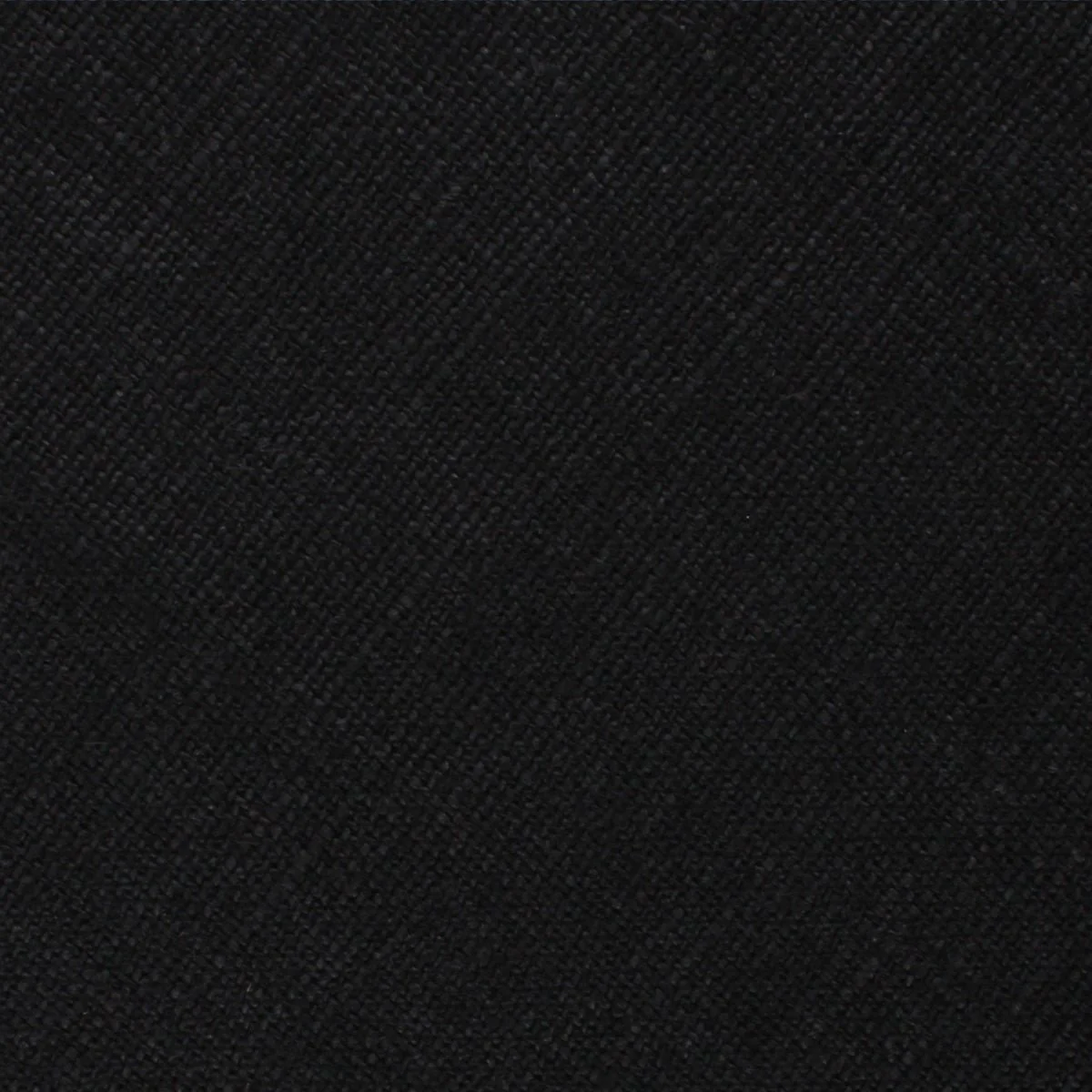 Ink Black Slub Linen Pocket Square - Image 2