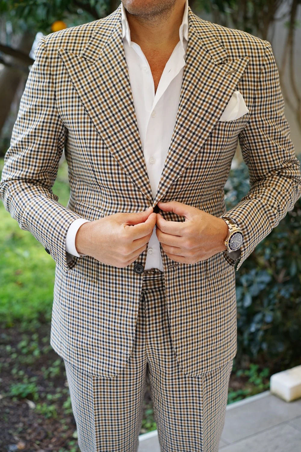 Ivory Crisp Twill Pocket Square - Image 4